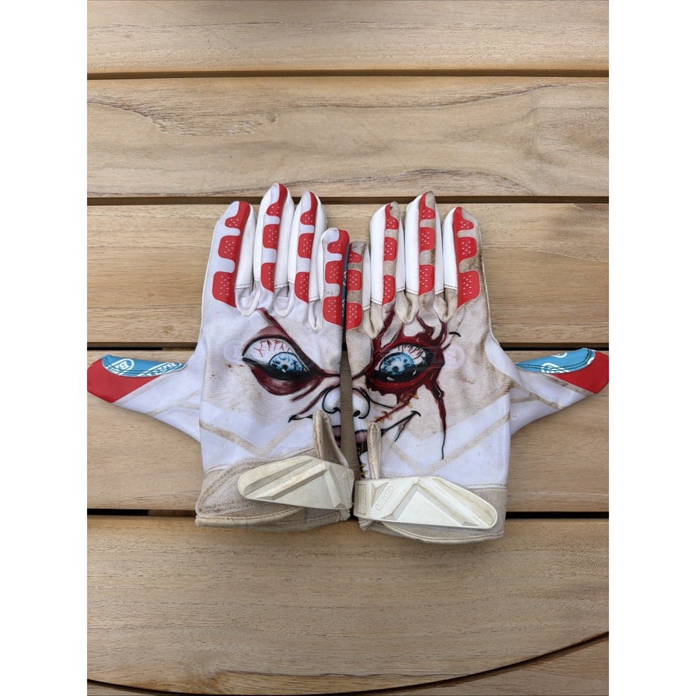 2025 Battle Sports Adult Lil Evil Cloaked Football Receivers Gloves Running